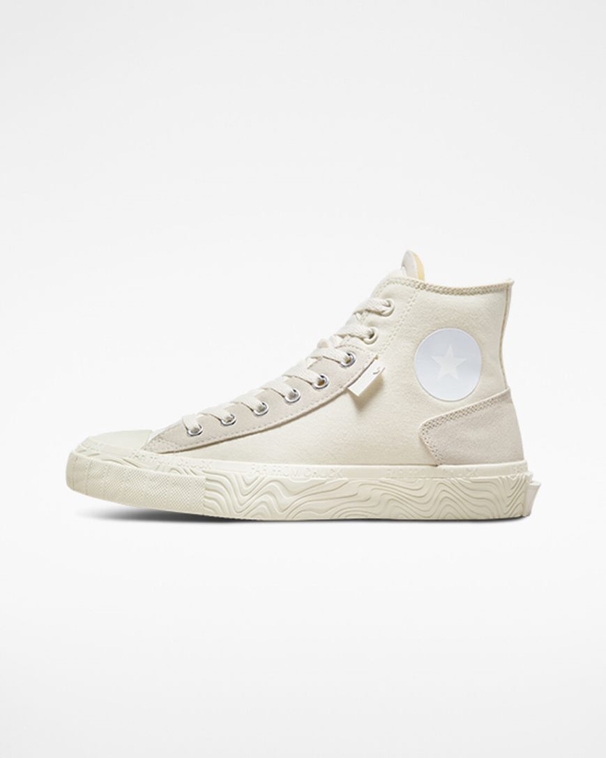 Tenisky Vysoke Converse Chuck Taylor Alt Star Wavy Damske Béžové Biele | SK QJSPZ0